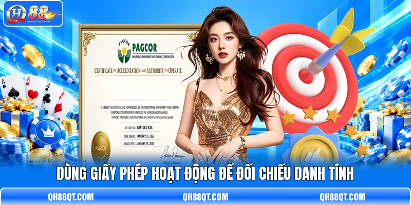 Dùng giấy phép hoạt động để đối chiếu danh tính Dùng giấy phép hoạt động để đối chiếu danh tính