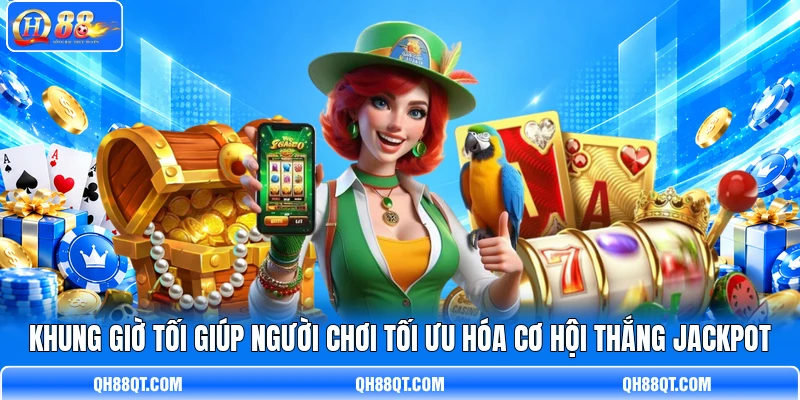 Khung giờ tối giúp người chơi tối ưu hóa cơ hội thắng Jackpot