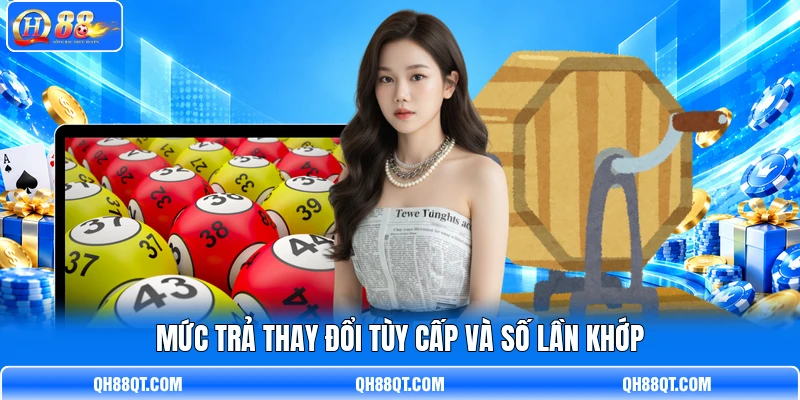 Mức trả thay đổi tùy cấp và số lần khớp