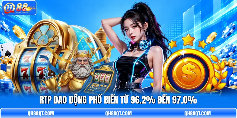RTP dao động phổ biến từ 96.2% đến 97.0% RTP dao động phổ biến từ 96.2% đến 97.0%