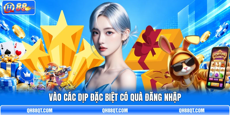 Vào các dịp đặc biệt có quà đăng nhập